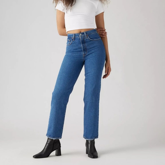 Levi’s Ribcage Straight Ankle Jeans - Picture 1 of 4